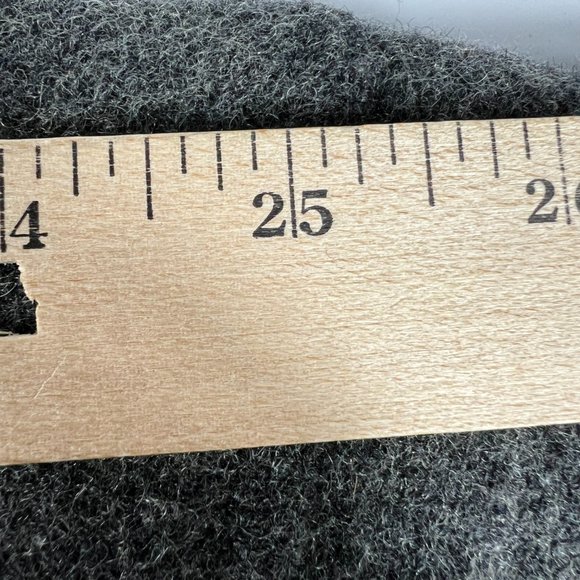 VTG Avirex Wool Jacket Extra Extra Large Grey Distressed Snap Button Bomber - Picture 15 of 16